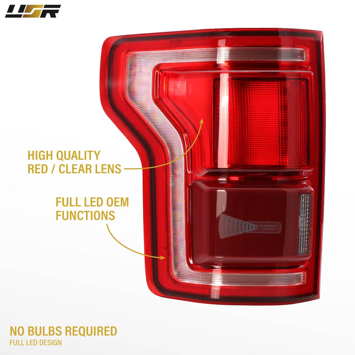 2015 - 2017 Ford F - 150 Halogen Model / LED OE Upgrade Tail Lights