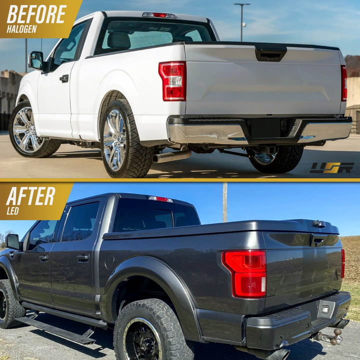2018 - 2020 Ford F - 150 Halogen Model LED Upgrade Tail Lights