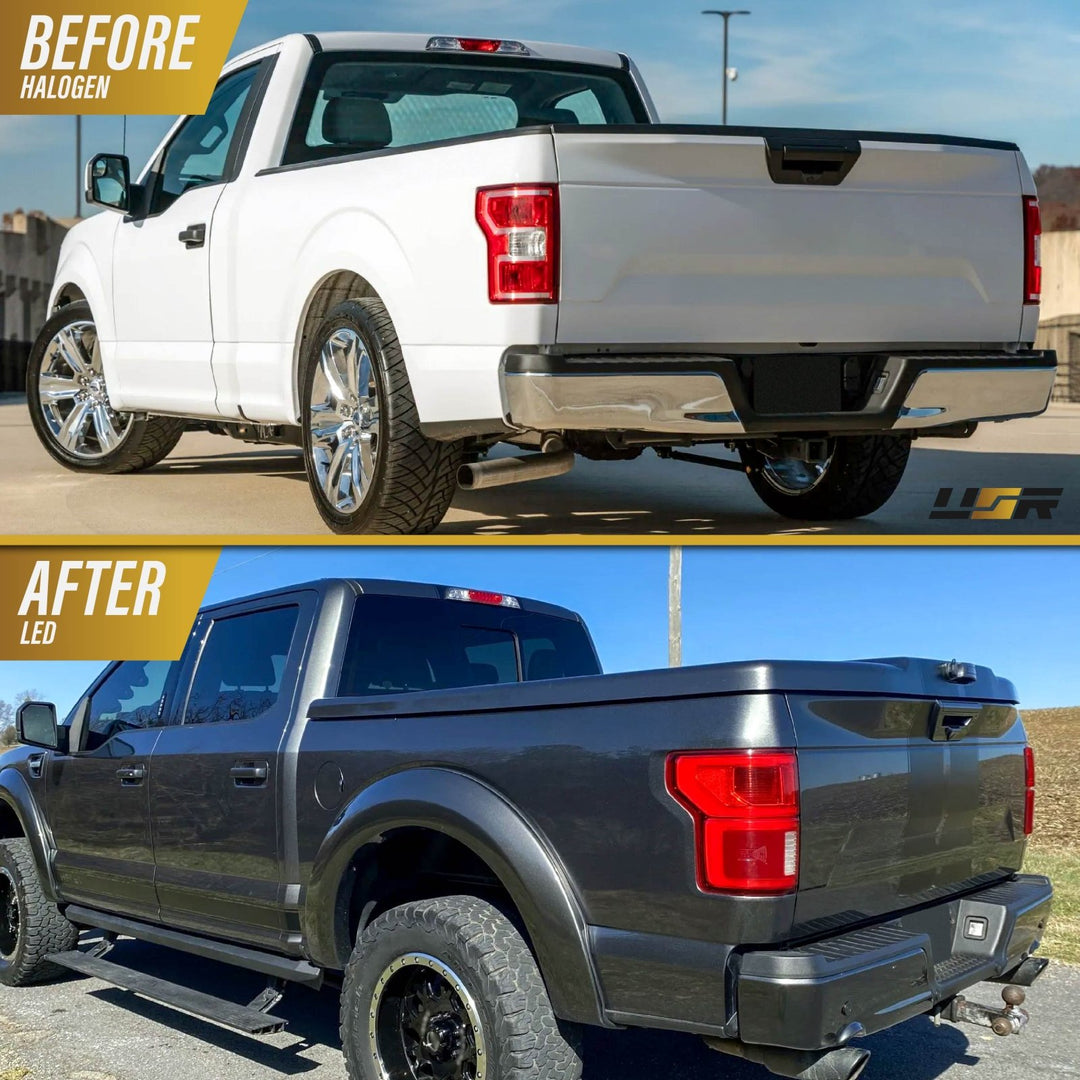 2018 - 2020 Ford F - 150 Halogen Model LED Upgrade Tail Lights