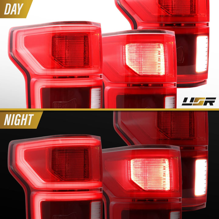 2018 - 2020 Ford F - 150 Halogen Model LED Upgrade Tail Lights