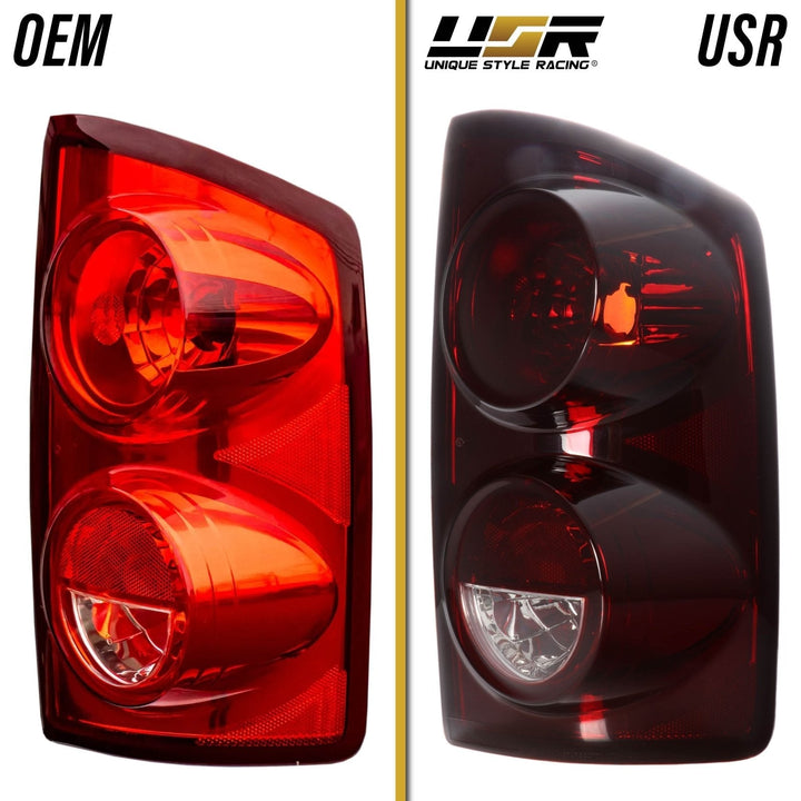 1987 - 1989 Ford F - 150 / F250 / F350 Super Duty Pick Up Truck & Bronco SUV Dark Red Smoke Lens Tail Lights