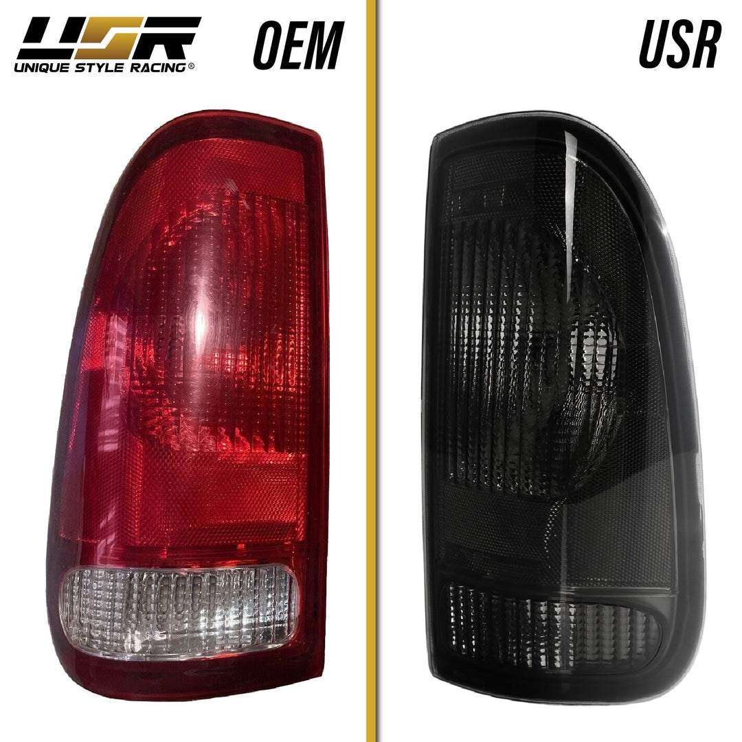 1997 - 2003 Ford F - 150 / F150 Pickup Truck & 1999 - 2007 Ford Super Duty Truck F250/F350/F450/F550 Smoke Lens Tail Lights