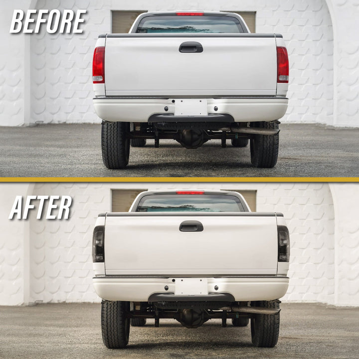 1997 - 2003 Ford F - 150 / F150 Pickup Truck & 1999 - 2007 Ford Super Duty Truck F250/F350/F450/F550 Smoke Lens Tail Lights