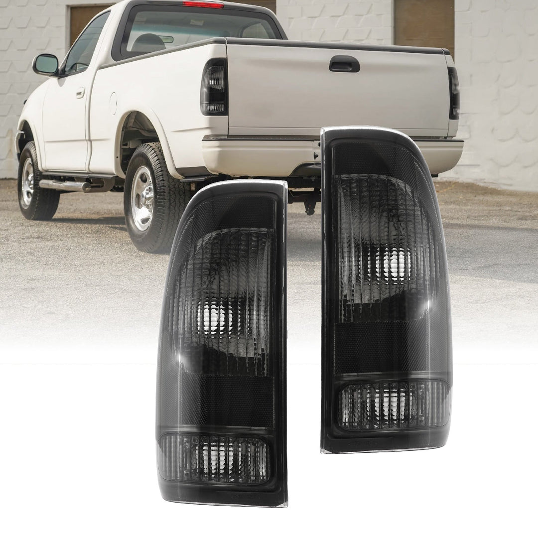 1997 - 2003 Ford F - 150 / F150 Pickup Truck & 1999 - 2007 Ford Super Duty Truck F250/F350/F450/F550 Smoke Lens Tail Lights