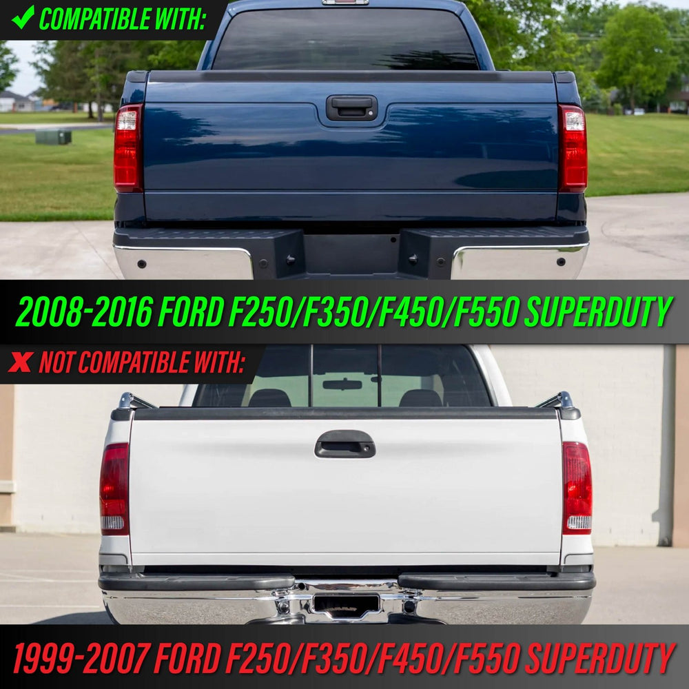 2008 - 2016 Ford F - 250 / F - 350 / F - 450 / F - 550 Super Duty All Clear Lens Tail Lights