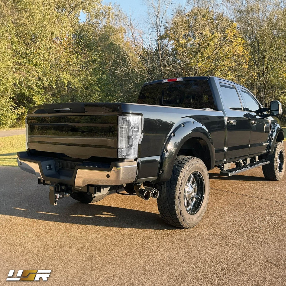 2017 - 2019 Ford F - 250 & F - 350 Pick Up Trucks All Clear Lens Halogen Tail Lights