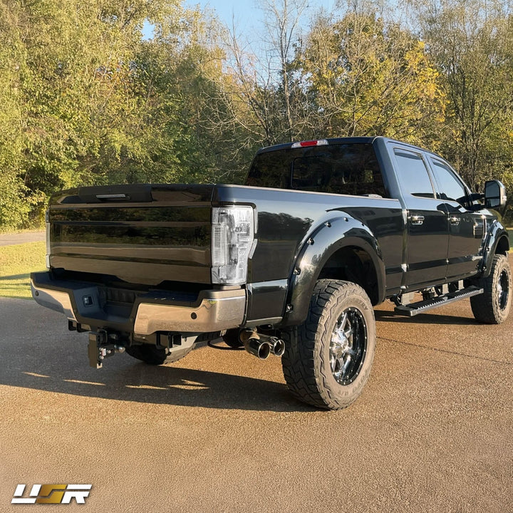 2017 - 2019 Ford F - 250 & F - 350 Pick Up Trucks All Clear Lens Halogen Tail Lights