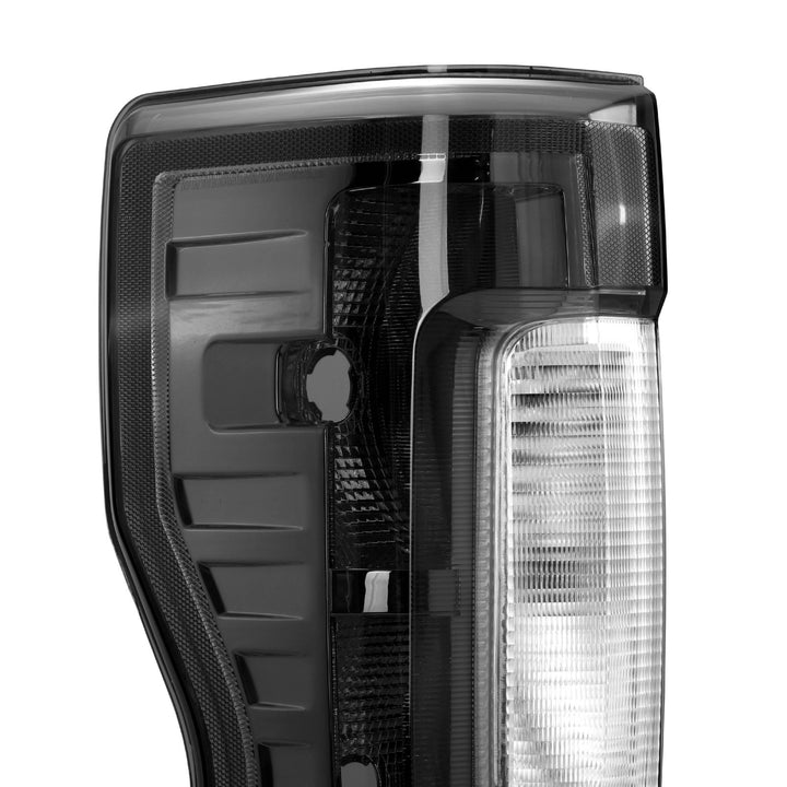 2017 - 2019 Ford F - 250 & F - 350 Black / Smoke Lens Halogen Tail Lights