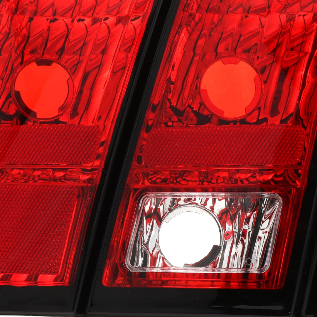 1999-2001 Ford Mustang Red Lens AM Replacement Tail Lights