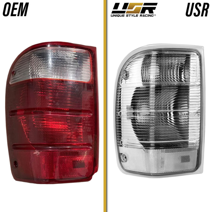 2001-2011 Ford Ranger Pickup All Clear Lens Tail Lights