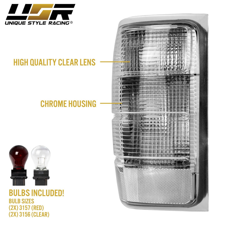 2001-2011 Ford Ranger Pickup All Clear Lens Tail Lights