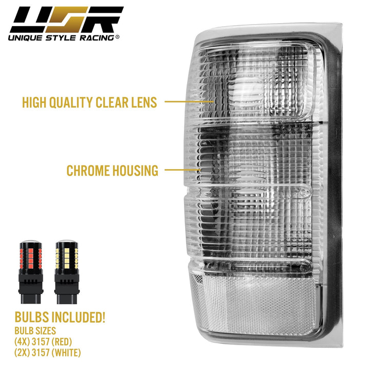 2001-2011 Ford Ranger Pickup All Clear Lens Tail Lights