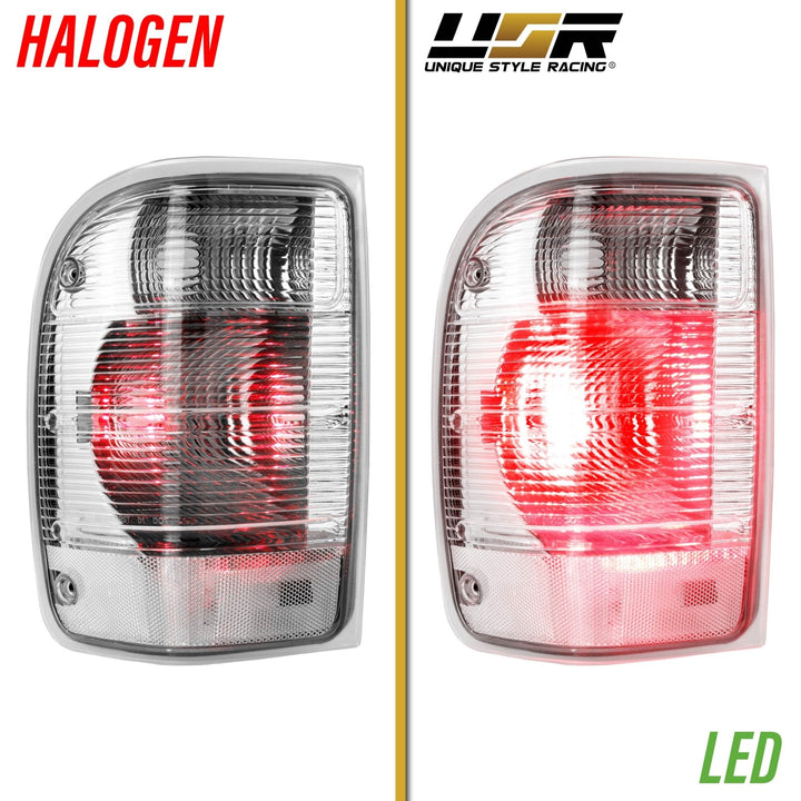2001-2011 Ford Ranger Pickup All Clear Lens Tail Lights