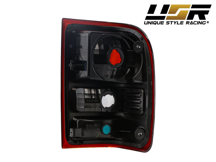 2001 - 2011 Ford Ranger Pickup Dark Red Smoked Lens Tail Lights