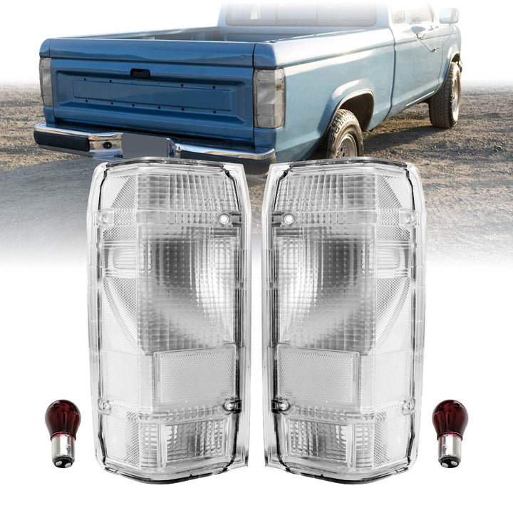 1983 - 1992 Ford Ranger All Clear Lens Tail Lights