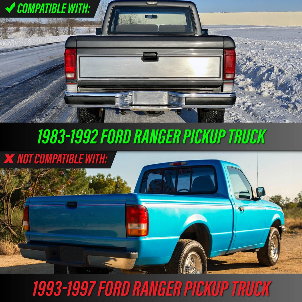 1983 - 1992 Ford Ranger Dark Cherry Red Lens Tail Lights