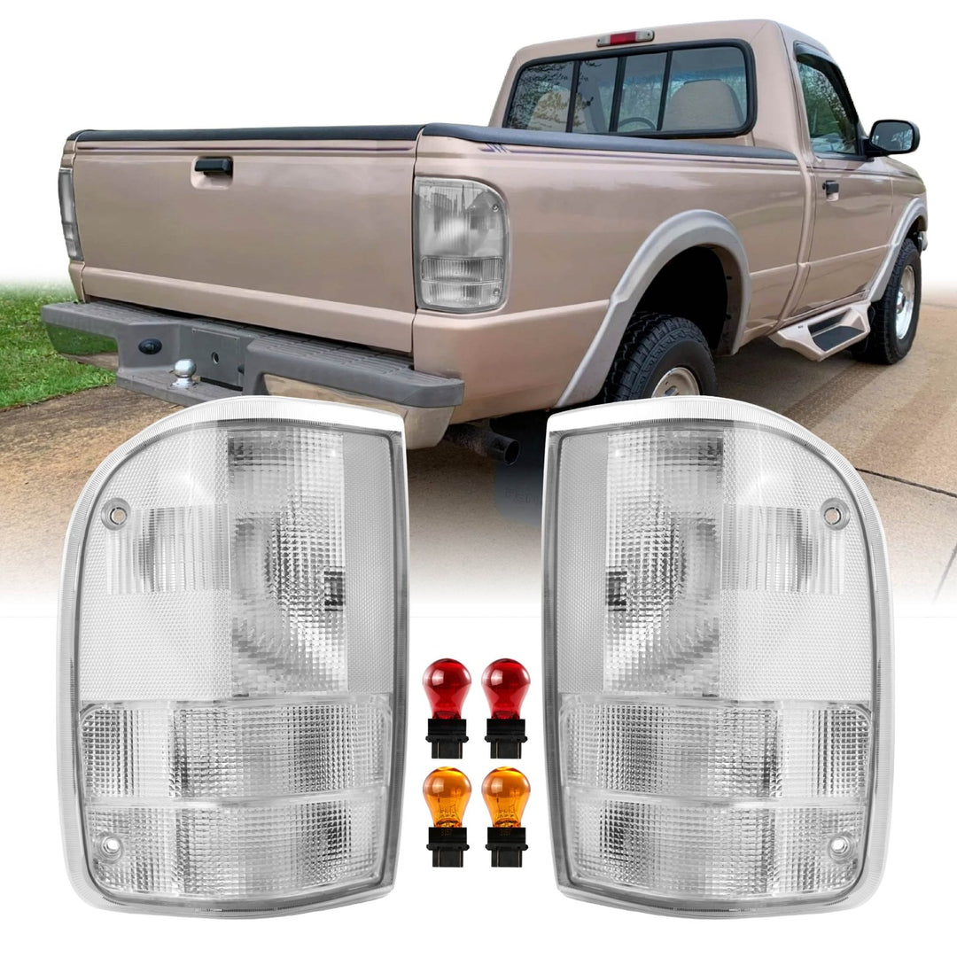 1993 - 1997 Ford Ranger All Clear Lens Tail Lights

#light-source_incandescent