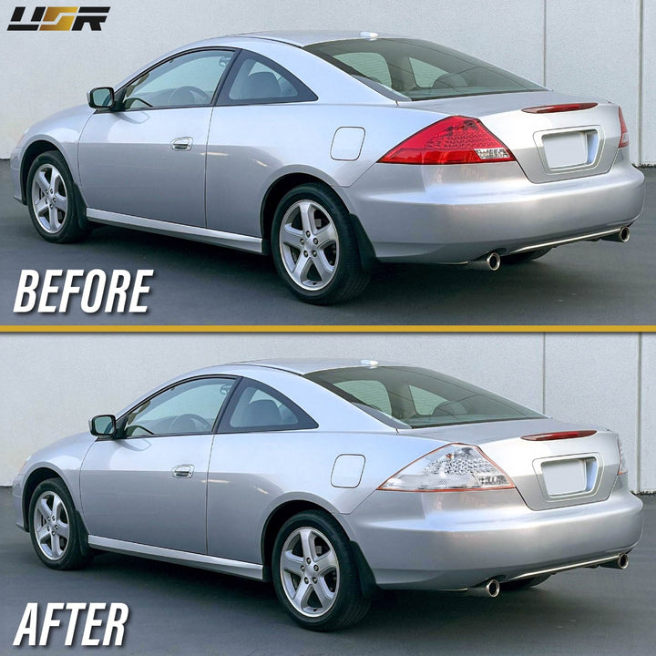 2006 - 2007 Honda Accord 2 Door Coupe All Clear Lens Tail Lights