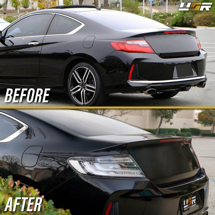 2016 2017 Honda Accord 2D Coupe Black Housing All Clear Lens Tail Lights

#light-source_incandescent