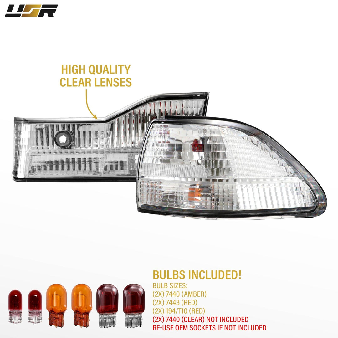 2001-2002 Honda Accord 4D Sedan All Clear Lens 4PC Tail Lights
#light-source_incandescent