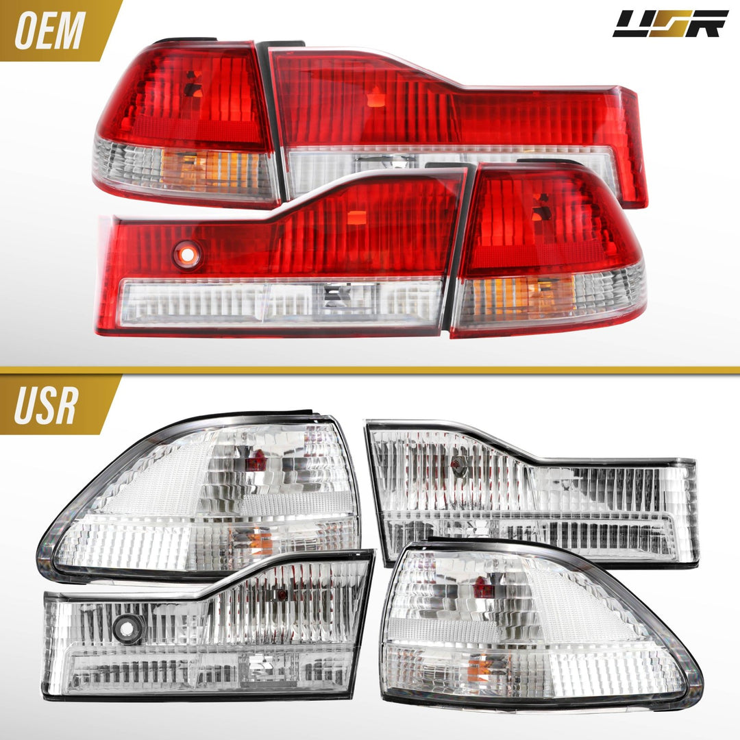 2001-2002 Honda Accord 4D Sedan All Clear Lens 4PC Tail Lights
#light-source_incandescent