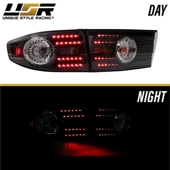 2003 - 2005 Honda Accord 4 Door Sedan JDM Style Black LED Tail Lights