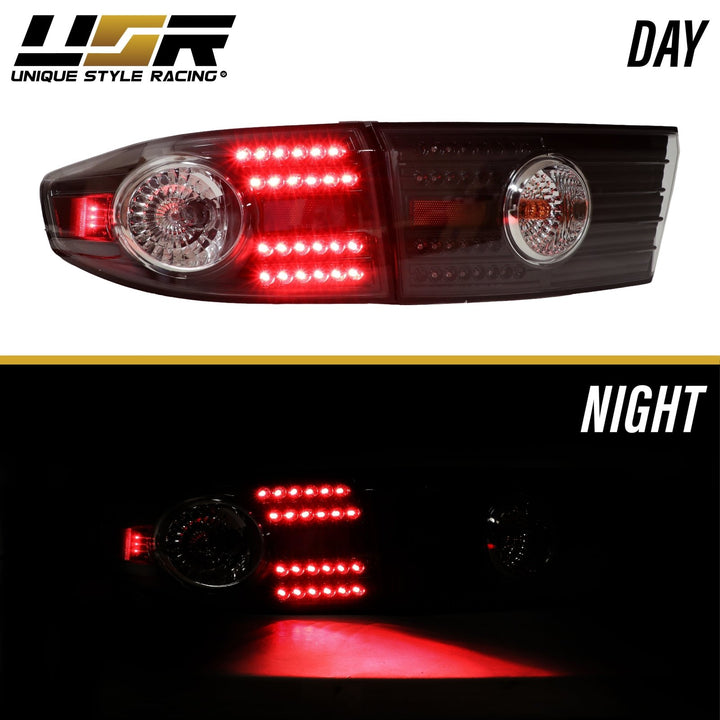 2003 - 2005 Honda Accord 4 Door Sedan JDM Style Black LED Tail Lights