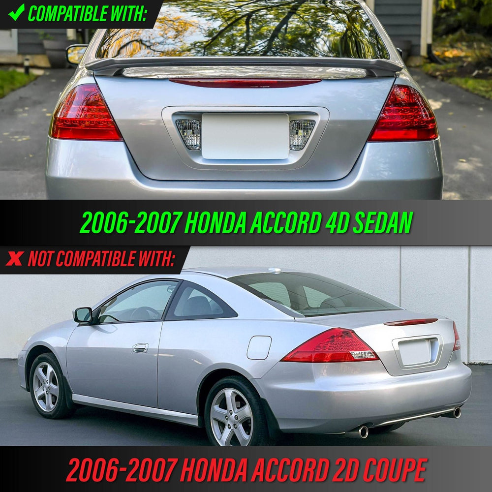 2006 2007 Honda Accord 4D Sedan All Clear Lens LED Tail Lights

#light-source_incandescent