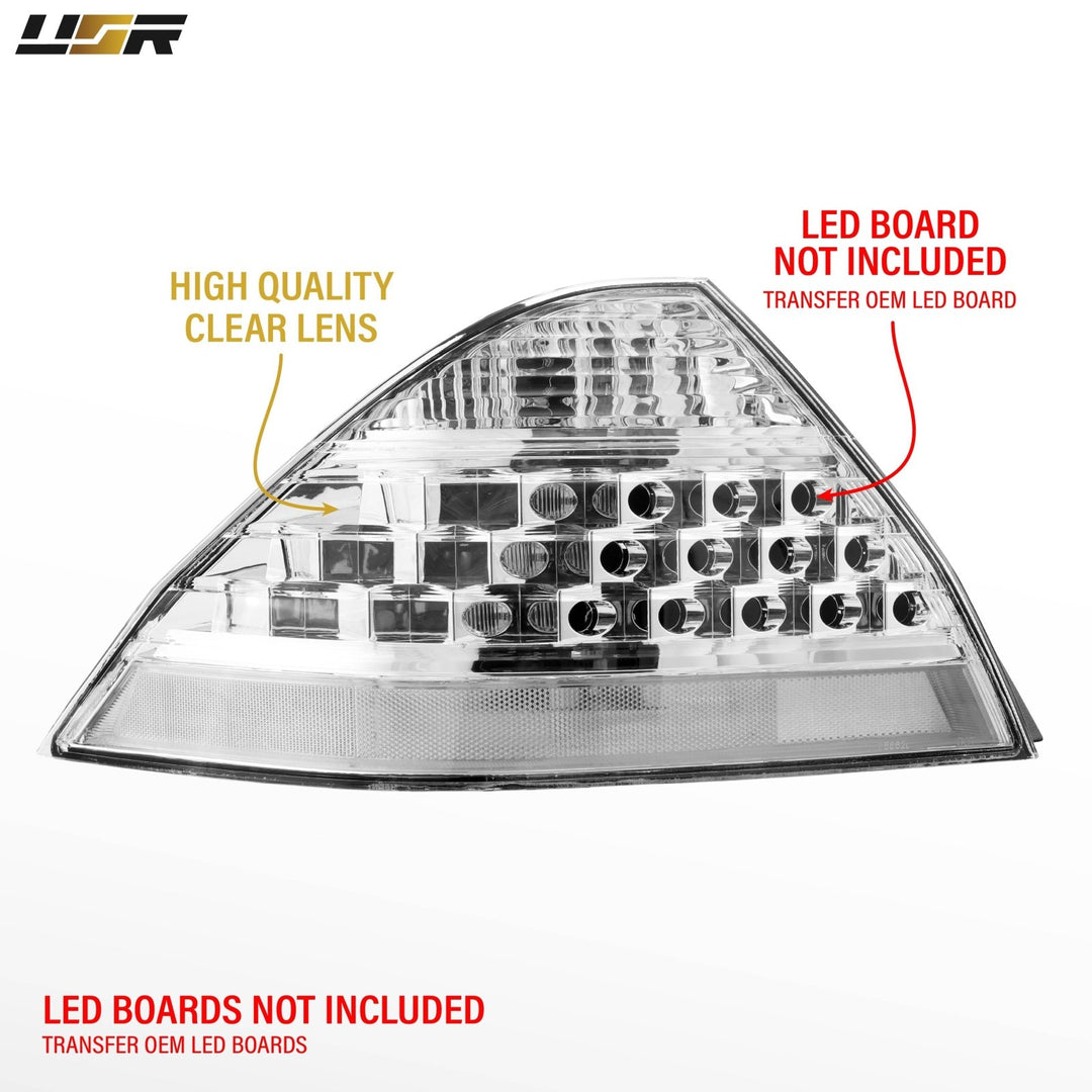 2006 2007 Honda Accord 4D Sedan All Clear Lens LED Tail Lights

#light-source_incandescent