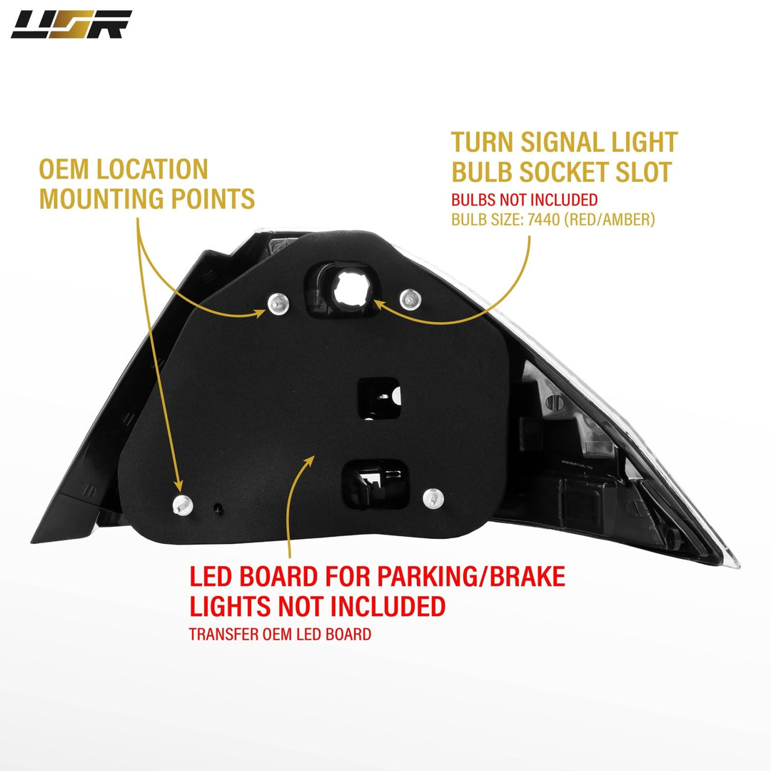 2006 2007 Honda Accord 4D Sedan All Clear Lens LED Tail Lights

#light-source_incandescent