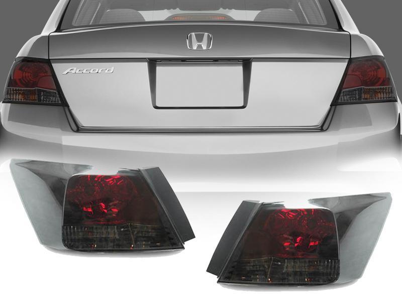 2008 - 2010 Honda Accord 4D Sedan JDM Style Red/Smoke Rear Light Bar Tail Light