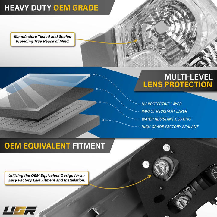 2008 - 2010 Honda Accord 4D Sedan All Clear Lens Tail Lights