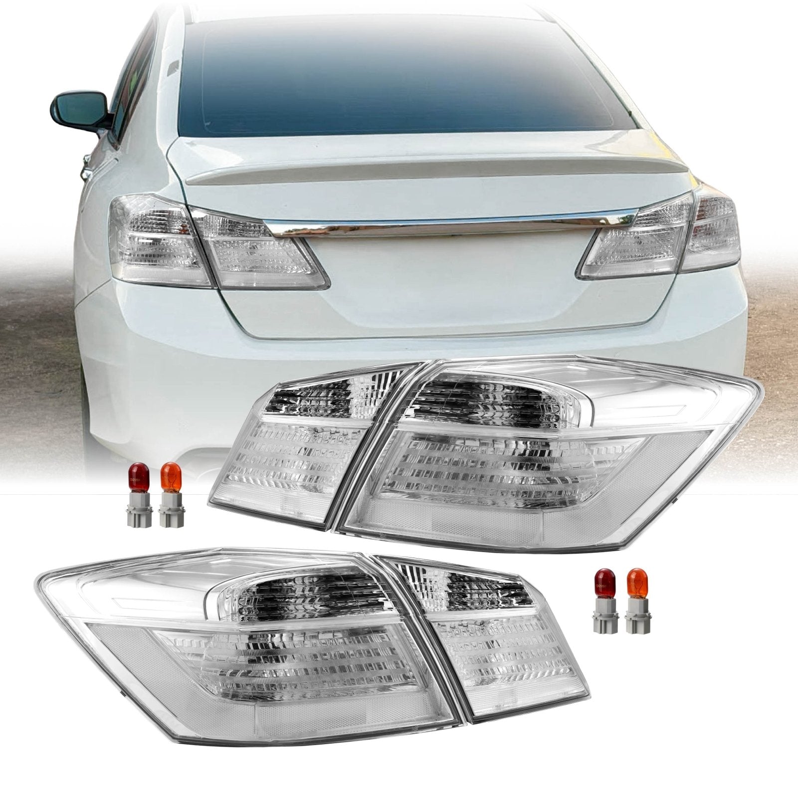 USR Auto CLEAR TAIL LIGHTS: Full LED, Halogen – Unique Style Racing