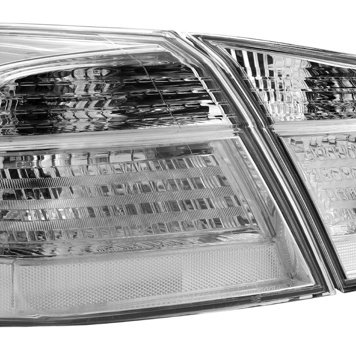 2013 13 2014 14 2015 15 Honda Accord 4D 4 door Sedan All Clear Lens chrome Halogen Tail Lights

#light-source_led