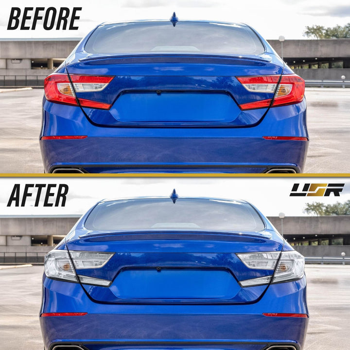 2018 2019 2020 2021 2022 Honda Accord 4D Sedan All Clear Lens 4PC Tail Lights

#light-source_incandescent