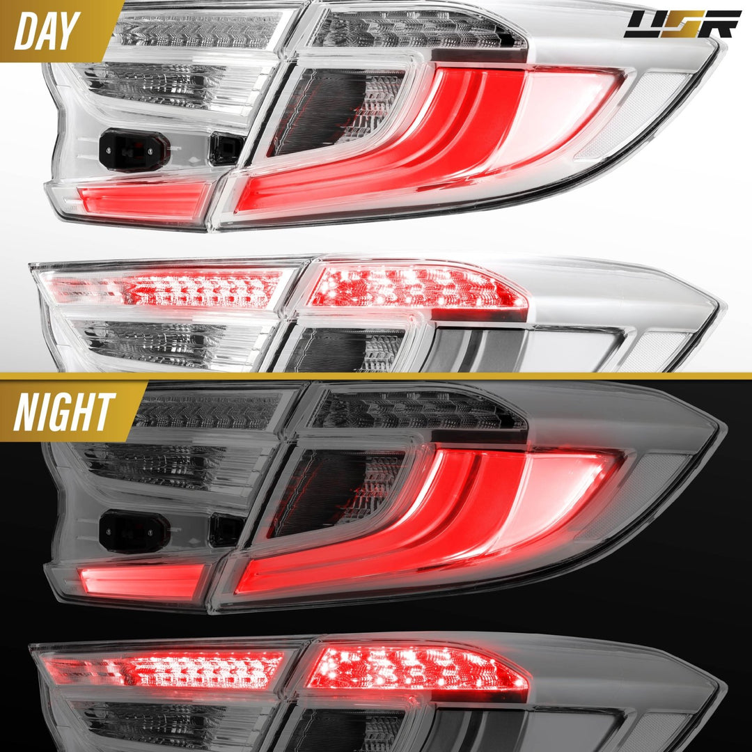 2018 2019 2020 2021 2022 Honda Accord 4D Sedan All Clear Lens 4PC Tail Lights

#light-source_incandescent