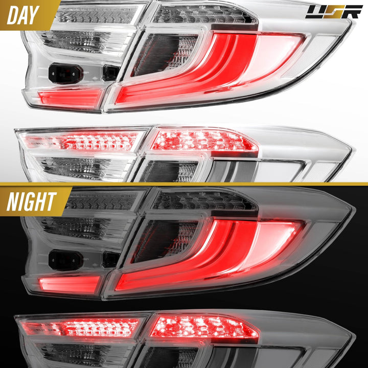 2018 2019 2020 2021 2022 Honda Accord 4D Sedan All Clear Lens 4PC Tail Lights

#light-source_incandescent