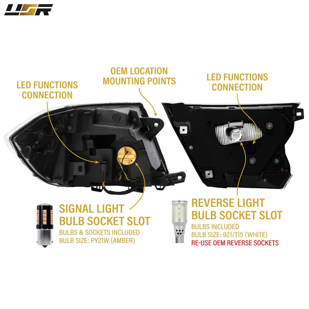 2018 2019 2020 2021 2022 Honda Accord 4D Sedan All Clear Lens 4PC Tail Lights

#light-source_led