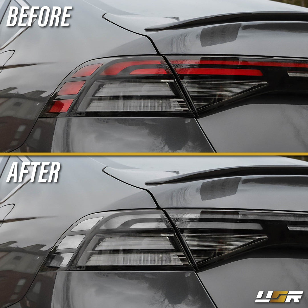 2024 2025 2026 Honda Accord 4D Sedan Black Housing All Clear Lens Full LED 3PC Tail Lights