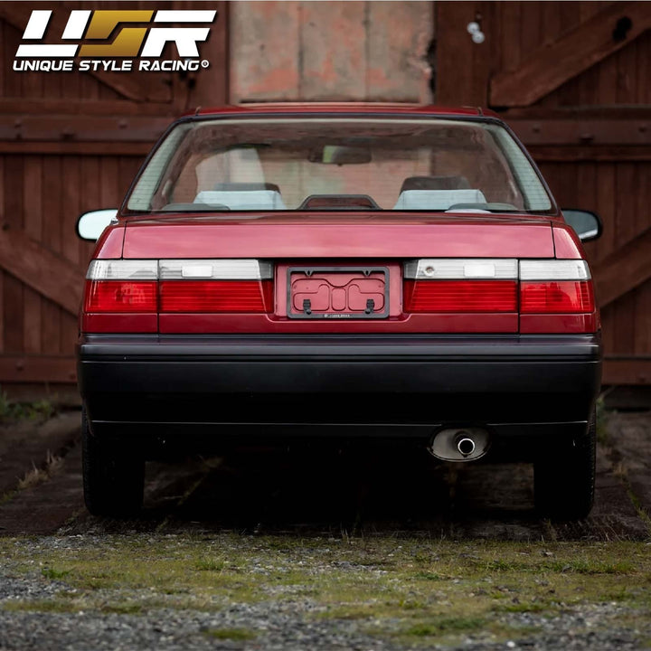 1990 - 1991 Honda Accord 4D Sedan JDM Style Red/Clear Lens 4 Piece Tail Lights