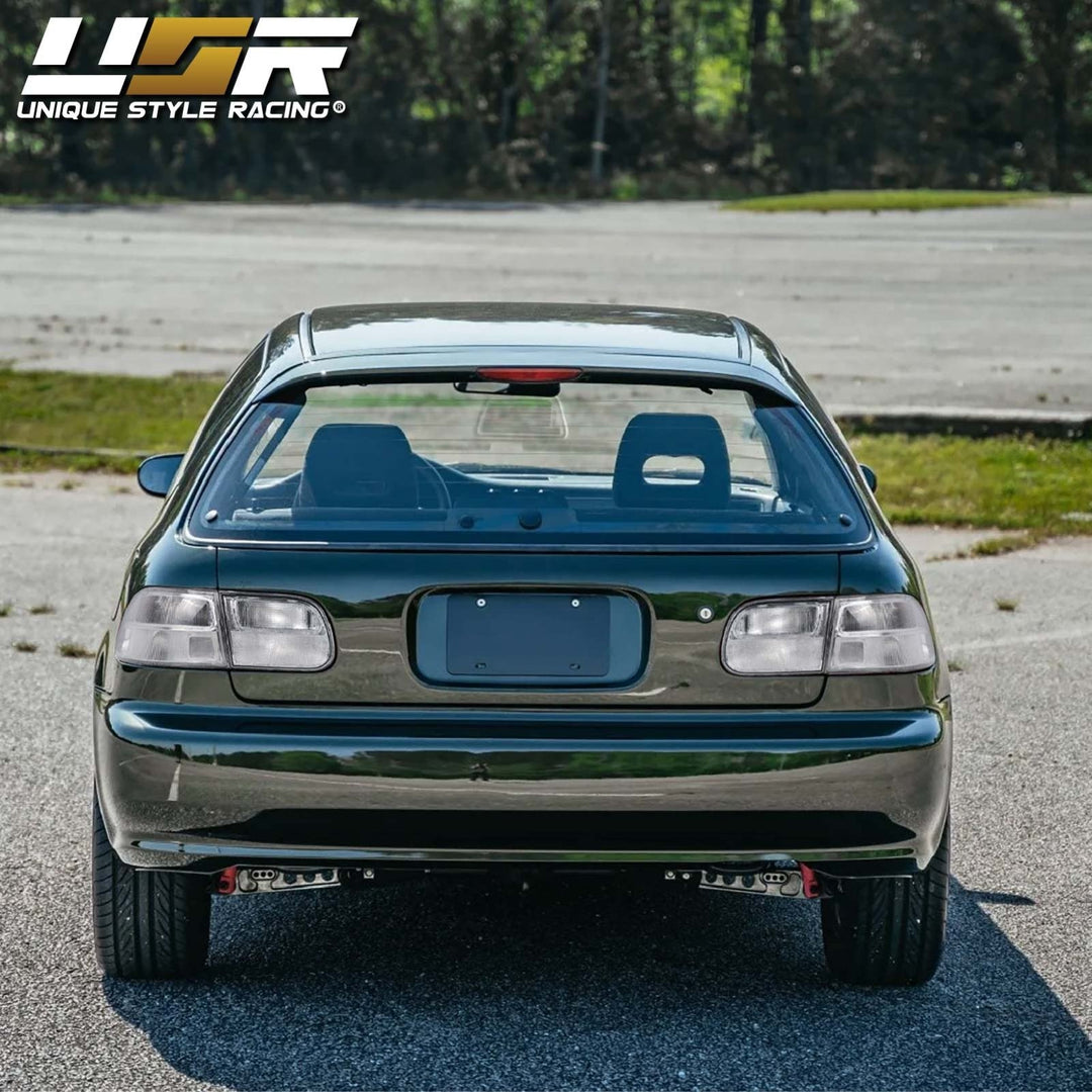 1992 - 1995 Honda Civic 3D Hatch EG SiR JDM Style All Clear Lens 4 Piece Tail Light