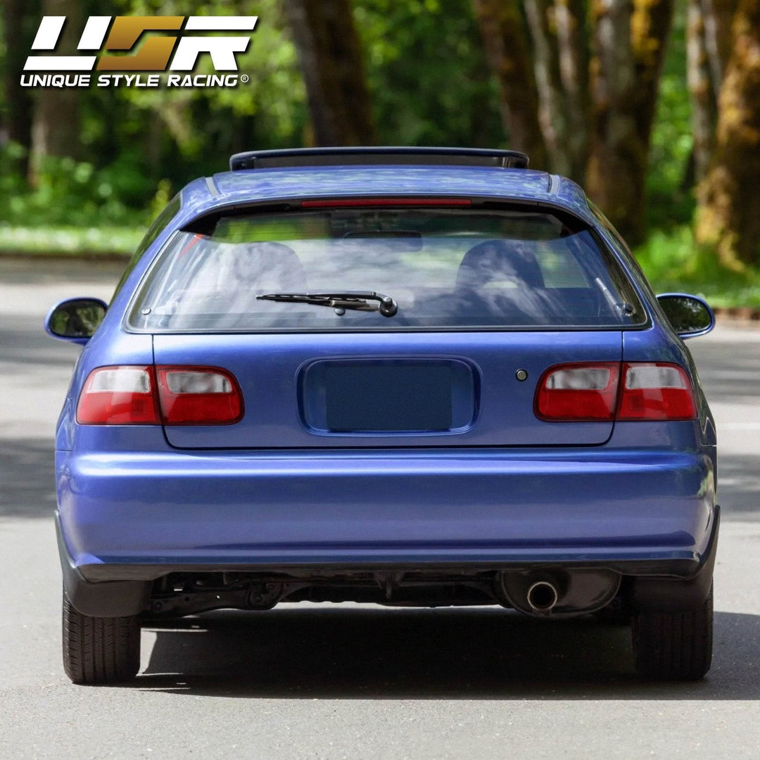 1992 - 1995 Honda Civic Hatchback EG 3 Door 4 Piece JDM SiR Style Red/Clear Lens Tail Lights