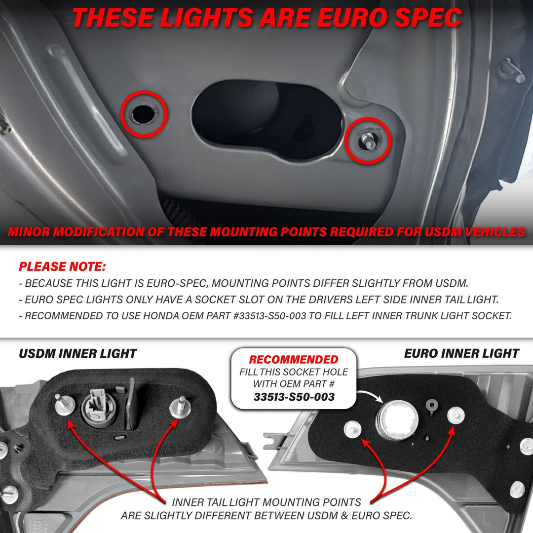 2006 - 2011 Honda Civic 4D Sedan Euro Spec 4PC All Clear Tail Lights

#light-source_incandescent