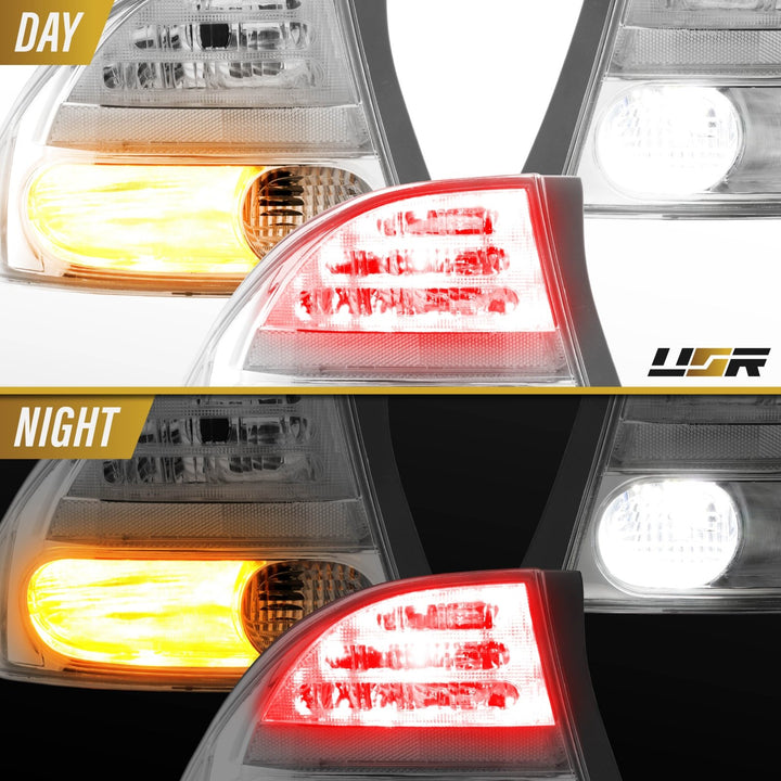 2006 - 2011 Honda Civic 4D Sedan Euro Spec 4PC All Clear Tail Lights

#light-source_led