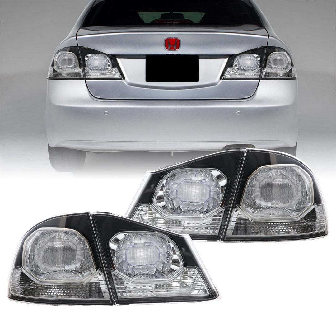 2006 - 2011 Honda Civic 4D Sedan BLACKLINE JDM Spec TypeR Euro Conversion Tail Light