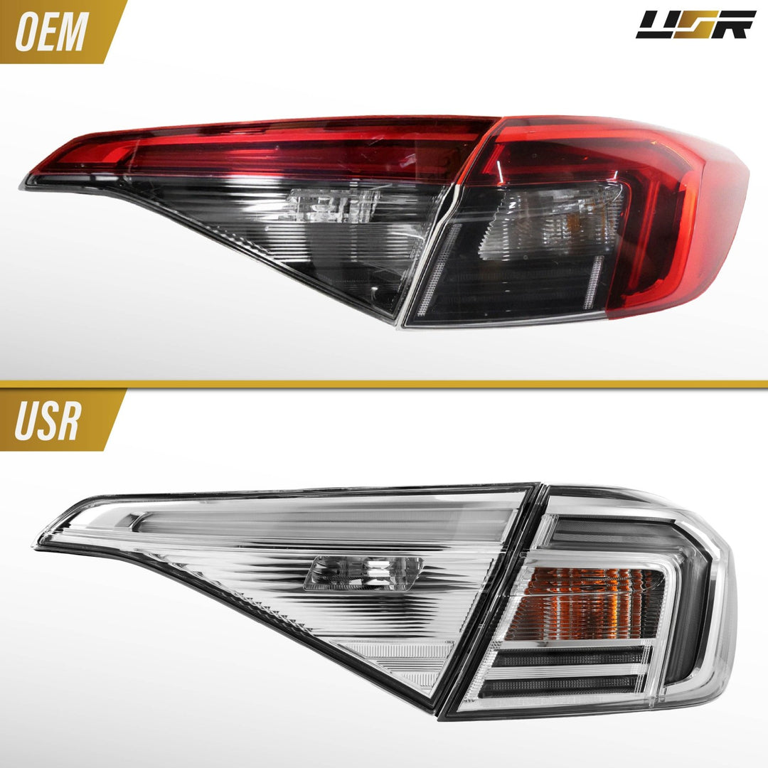 2022-2026 Honda Civic 4D Sedan All Clear Lens LED 4PC Tail Lights