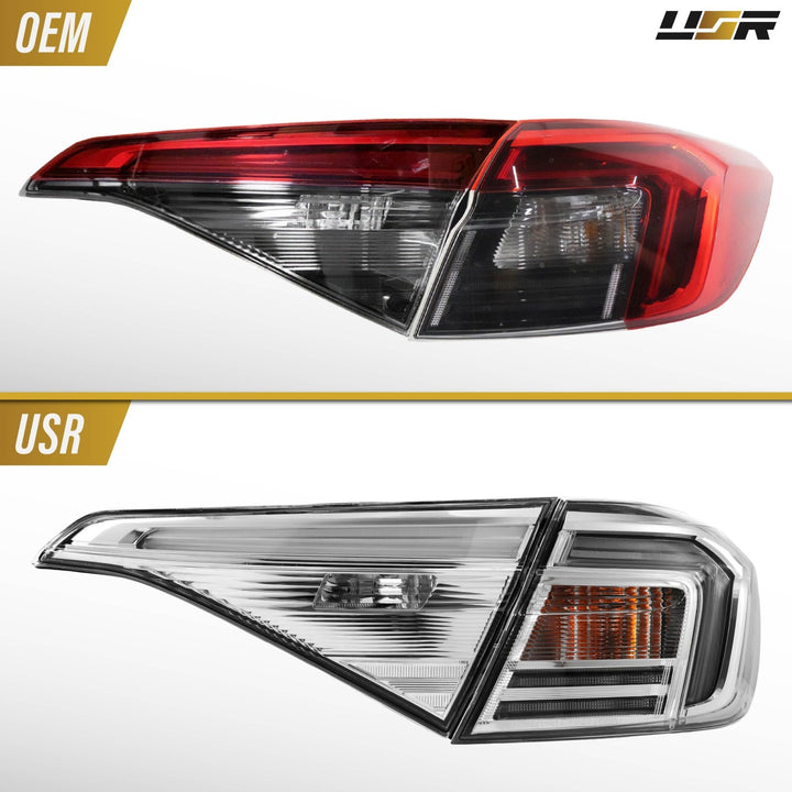 2022-2026 Honda Civic 4D Sedan All Clear Lens LED 4PC Tail Lights