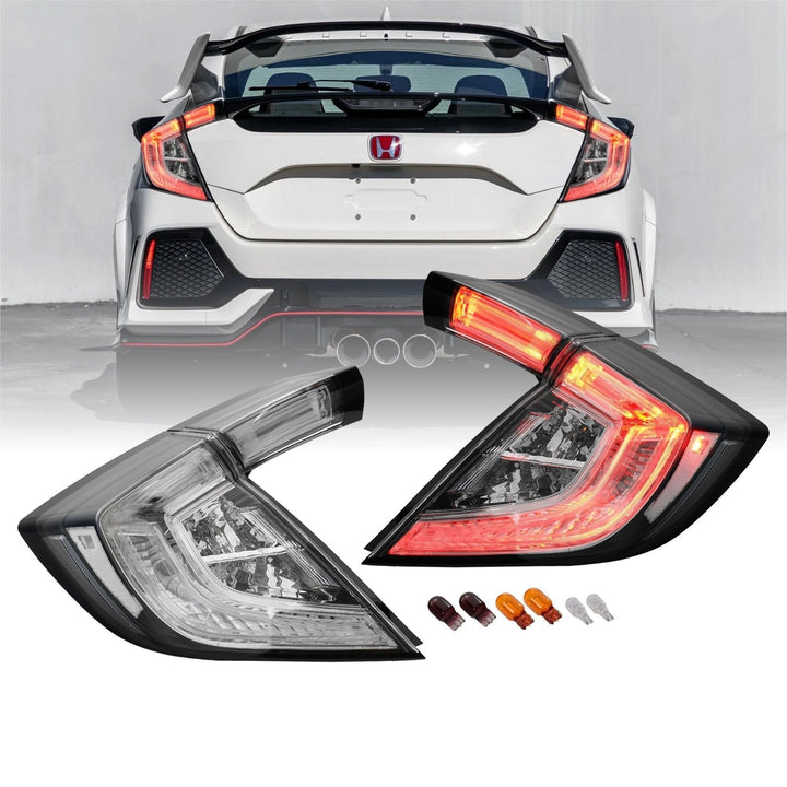 2017 - 2021 Civic FK Hatchback 10th Gen JDM All Clear 4PCS Tail Light