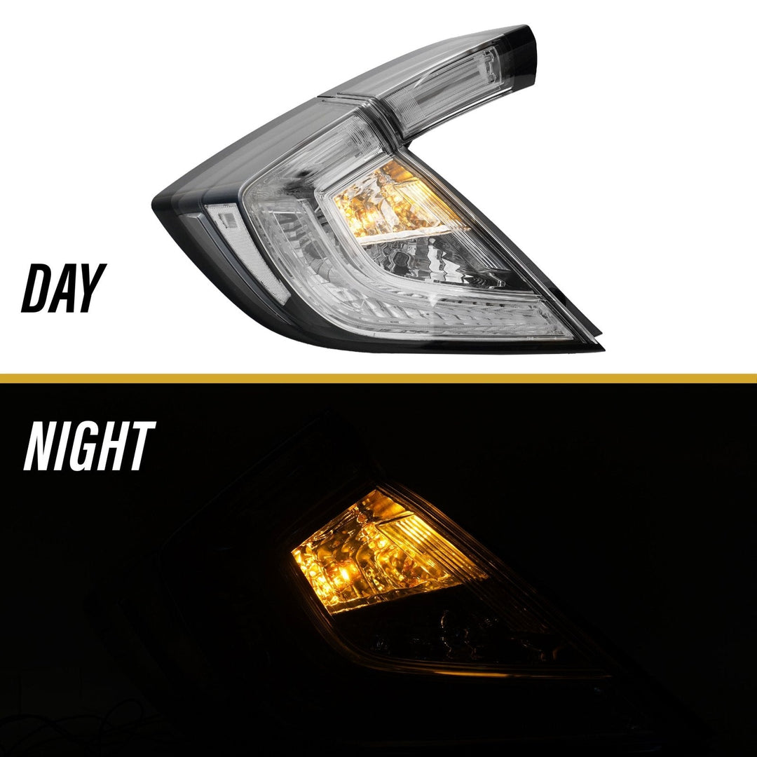 2017 - 2021 Civic FK Hatchback 10th Gen JDM All Clear 4PCS Tail Light