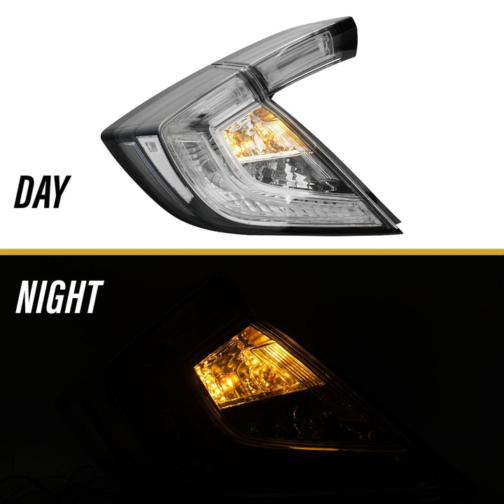 2017 - 2021 Civic FK Hatchback 10th Gen JDM All Clear 4PCS Tail Light